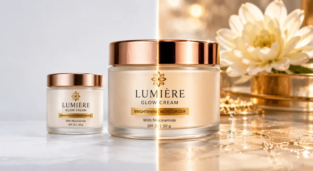 AI photography for cosmetics packaging