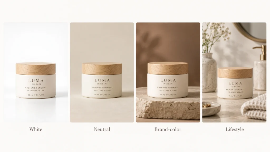 Product photography background ideas for ecommerce products